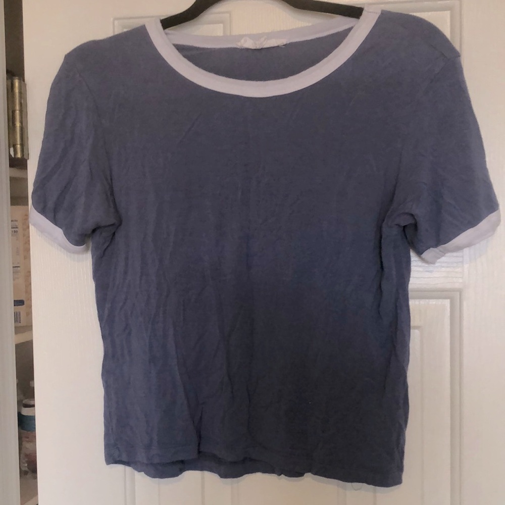 Blue crop top